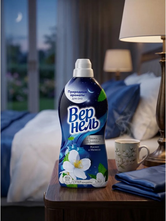 Кондиционер для белья Vernel Аroma Жасмин и Мелисса 1,74 л