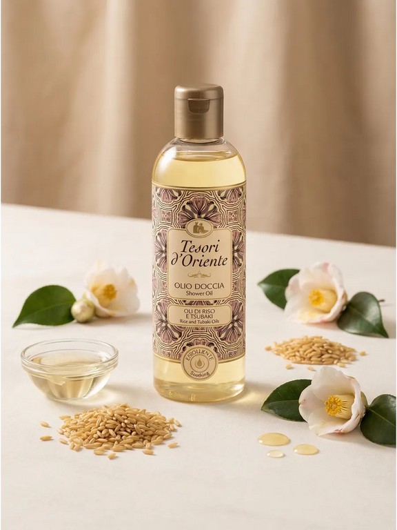 Масло для душа Tesori d'Oriente 250 мл (камелия, рис)