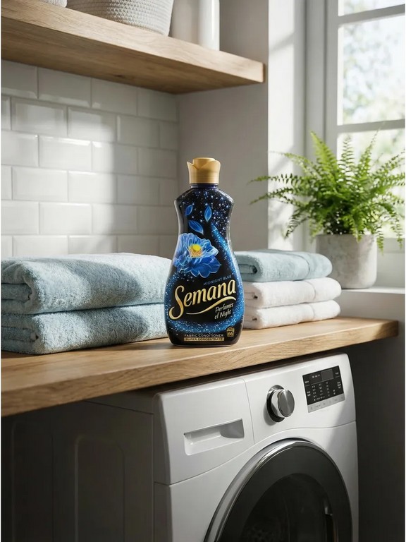 Кондиционер для белья Semana Perfumes of Night Midnight Blue парфюмированный 1,65 л (эвкалипт, мускус)