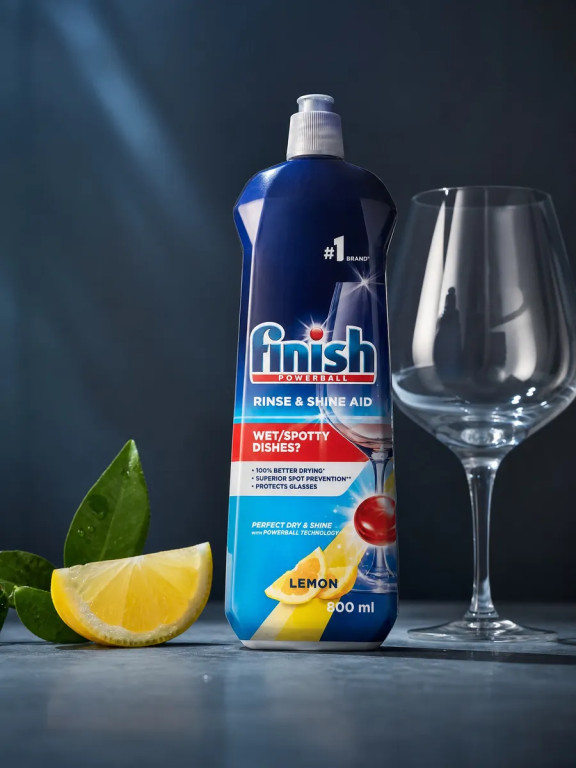 Ополаскиватель для посудомоечных машин Finish Lemon (Лимон), 800 мл