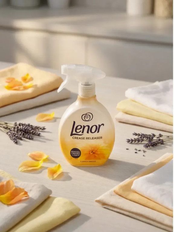 Спрей для разглаживания одежды Lenor Crease Releaser «Summer Breeze», 500 мл (Великобритания)
