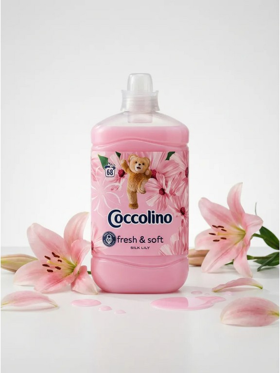 Кондиционер для белья Coccolino Silk Lily 1.7 л (лилия, роза, сирень)
