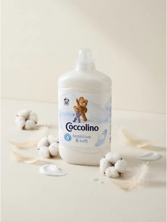 Кондиционер для белья Coccolino Sensitive Pure 1.7 л (свежесть, хлопок)