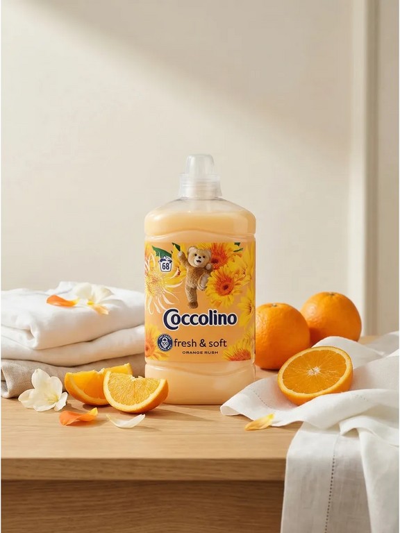 Кондиционер для белья Coccolino Orange Rush 1.7 л (грейпфрут, абрикос, малина)