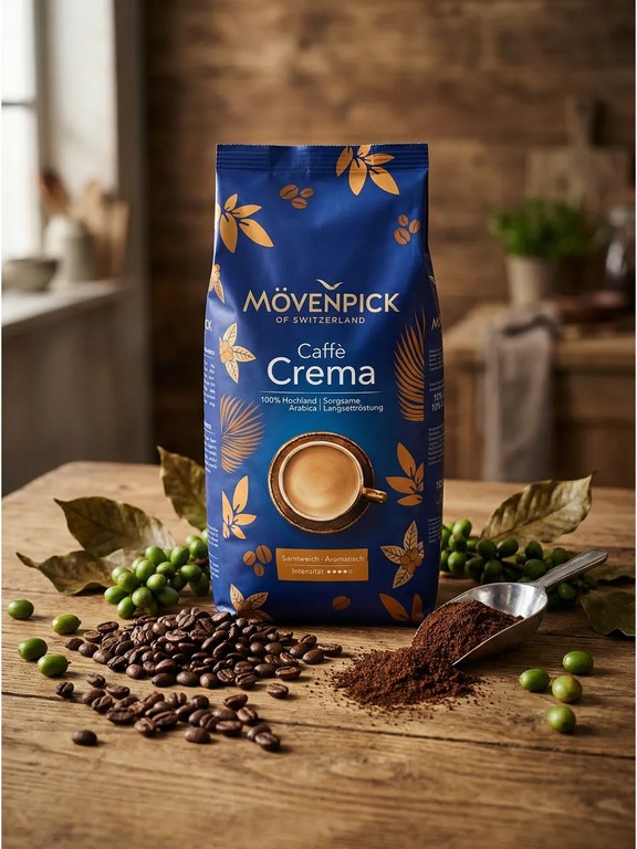 Кофе в зернах Mövenpick Caffè Crema 1 кг