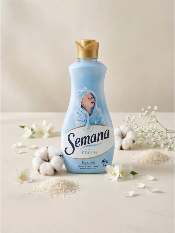 Кондиционер для белья Semana Extra Fresh 1.5 л (магнолия, пудра, фиалка)