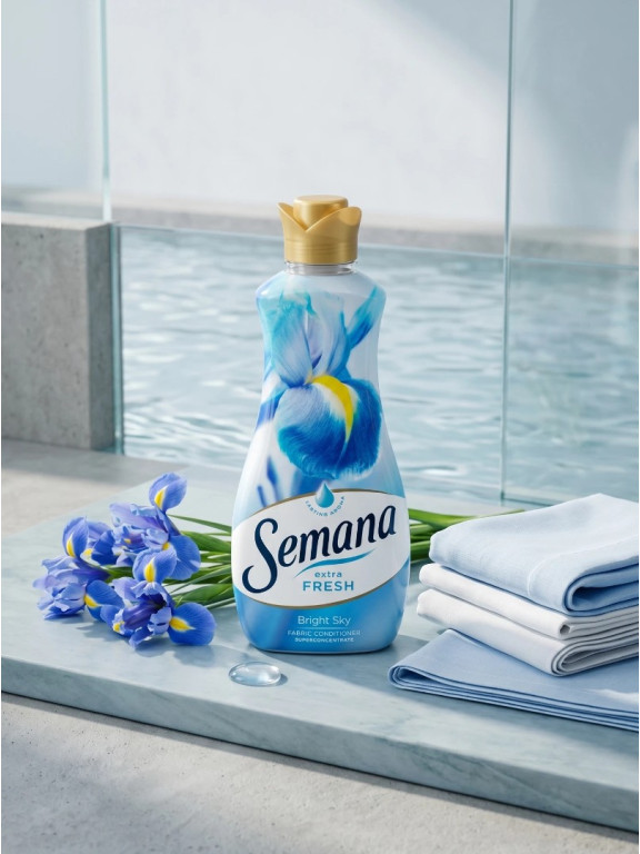 Кондиционер для белья Semana Extra Fresh Bright Sky 1.5 л (цитрус, зеленый чай, полевые цветы)