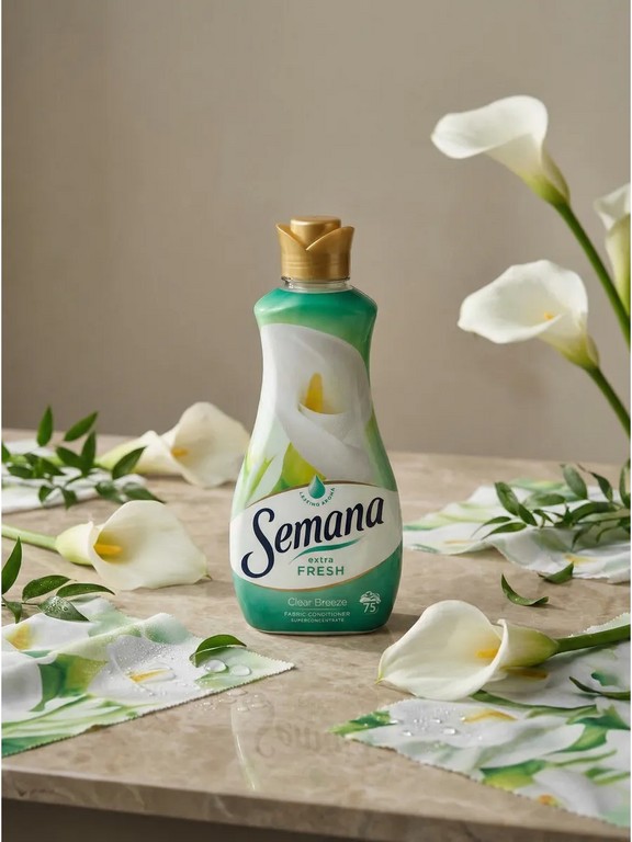 Кондиционер для белья Semana Extra Fresh Clear Breeze 1.5 л (яблоко, полевые цветы)