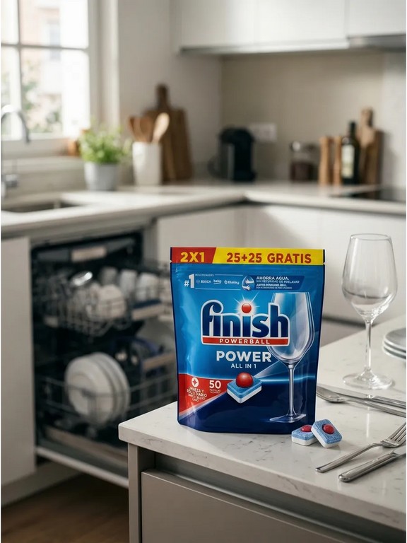 Таблетки для посудомоечной машины Finish Powerball All in 1 50 шт
