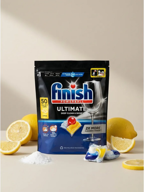 Капсулы для посудомоечной машины Finish Ultimate Lemon 50 шт