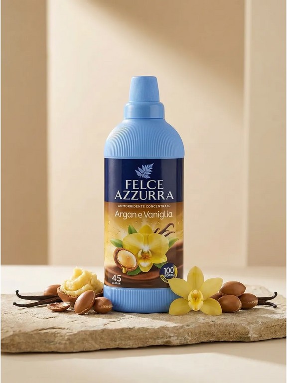 Кондиционер концентрированный для белья Felce Azzurra Argan Vaniglia 900 мл (аргана, ваниль)
